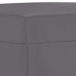 3 részes szürke műbőr ülőgarnitúra párnákkal