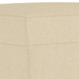 4 részes krémszínű szövet ülőgarnitúra párnákkal