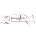 3 részes sötétzöld bársony ülőgarnitúra párnákkal