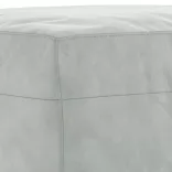 3 részes világosszürke bársony ülőgarnitúra párnákkal