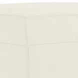 3 részes krém bársony ülőgarnitúra párnákkal