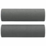 3 részes sötétszürke szövet ülőgarnitúra párnákkal