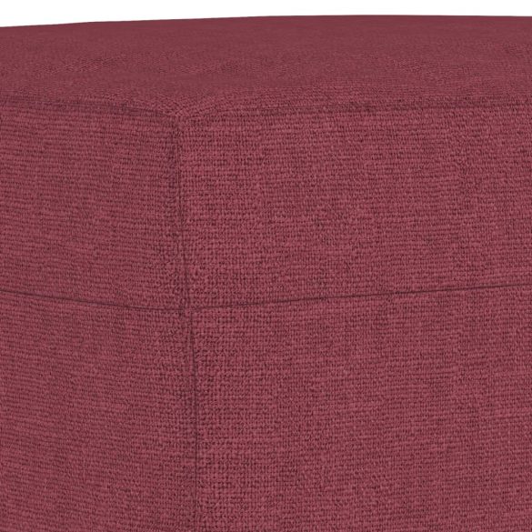 4 részes bordó szövet ülőgarnitúra párnákkal