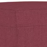 3 részes bordó szövet ülőgarnitúra párnákkal