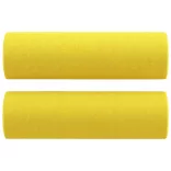 2 részes világossárga szövet ülőgarnitúra párnákkal