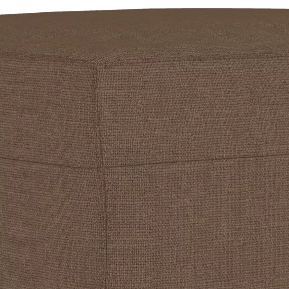 3 részes barna szövet ülőgarnitúra párnákkal