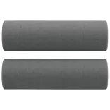 2 részes sötétszürke szövet ülőgarnitúra párnákkal