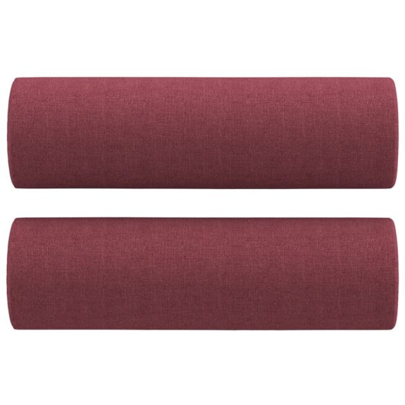 2 részes bordó szövet ülőgarnitúra párnákkal