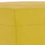 3 részes sárga bársony ülőgarnitúra párnákkal