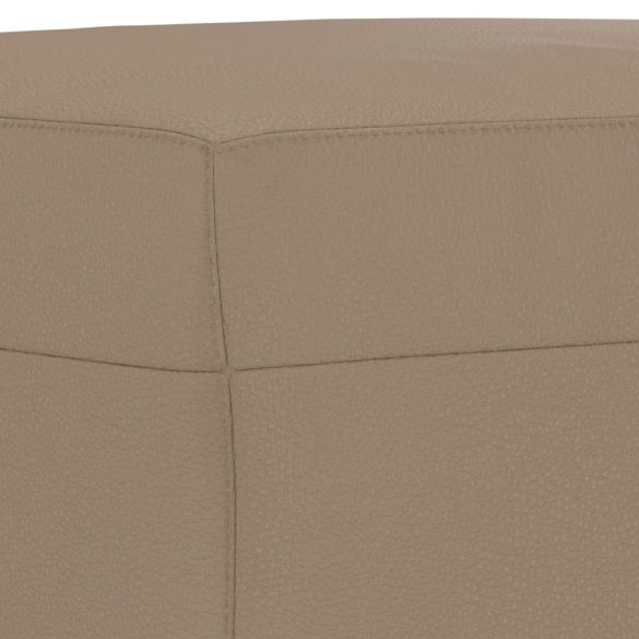 4 részes cappuccino műbőr ülőgarnitúra párnákkal