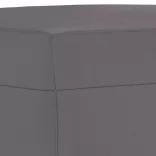 3 részes szürke műbőr ülőgarnitúra párnákkal