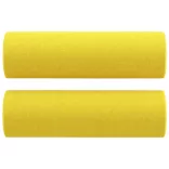 3 részes világossárga szövet ülőgarnitúra párnákkal