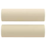 3 részes krémszínű szövet ülőgarnitúra párnákkal