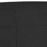 3 részes fekete szövet ülőgarnitúra párnákkal