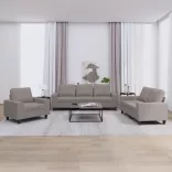 3 részes tópszínű szövet ülőgarnitúra