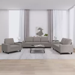 3 részes tópszínű szövet ülőgarnitúra