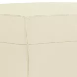 3 részes krémszínű műbőr ülőgarnitúra