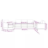 3 részes világosszürke bársony ülőgarnitúra párnákkal