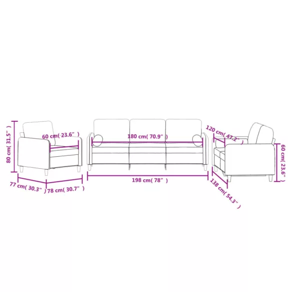3 részes sötétzöld bársony ülőgarnitúra párnákkal