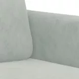 2 részes világosszürke bársony ülőgarnitúra