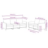 2 részes világosszürke bársony ülőgarnitúra