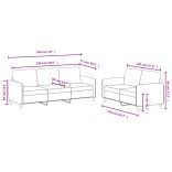 2 részes fekete bársony ülőgarnitúra