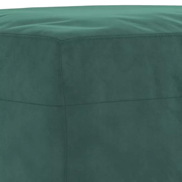 3 részes sötétzöld bársony ülőgarnitúra