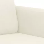 2 részes krémszínű bársony ülőgarnitúra párnákkal