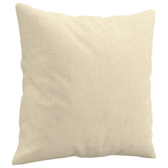 4 részes krémszínű szövet ülőgarnitúra párnákkal