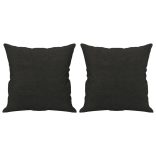 4 részes fekete szövet ülőgarnitúra párnákkal