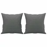 2 részes sötétszürke szövet ülőgarnitúra párnákkal