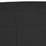 3 részes fekete szövet ülőgarnitúra párnákkal