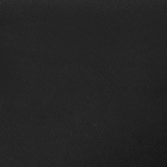 3 részes fekete műbőr ülőgarnitúra párnákkal