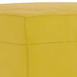 3 részes sárga bársony ülőgarnitúra párnákkal