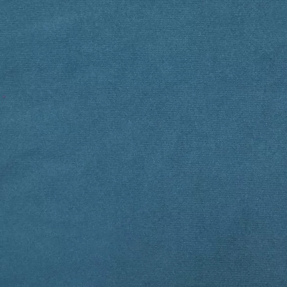 3 részes kék bársony ülőgarnitúra párnákkal