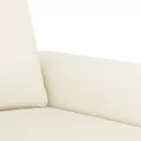 3 részes krémszínű bársony ülőgarnitúra párnákkal