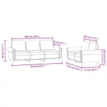 2 részes fekete bársony ülőgarnitúra párnákkal