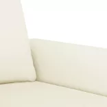 3 részes krém bársony ülőgarnitúra párnákkal