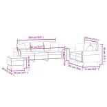 3 részes sötétzöld bársony ülőgarnitúra párnákkal