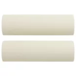 3 részes krémszínű bársony ülőgarnitúra párnákkal