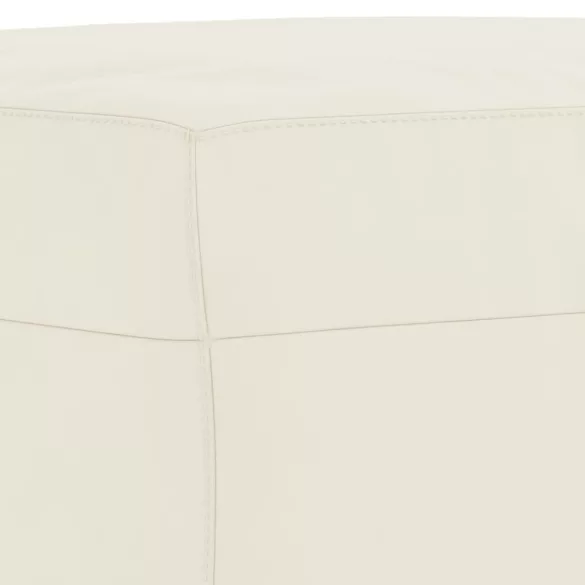 3 részes krémszínű bársony ülőgarnitúra párnákkal