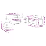 3 részes világosszürke mikroszálas ülőgarnitúra párnákkal