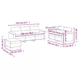 3 részes sötétszürke mikroszálas szövet ülőgarnitúra párnákkal