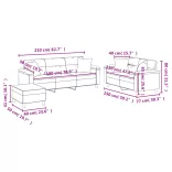 3 részes sötétszürke mikroszálas szövet ülőgarnitúra párnákkal