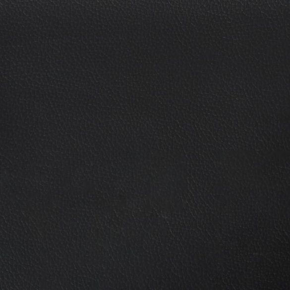 2 részes fekete műbőr ülőgarnitúra párnákkal