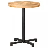 kerek nyers mangófa bisztróasztal Ø60 x 75 cm