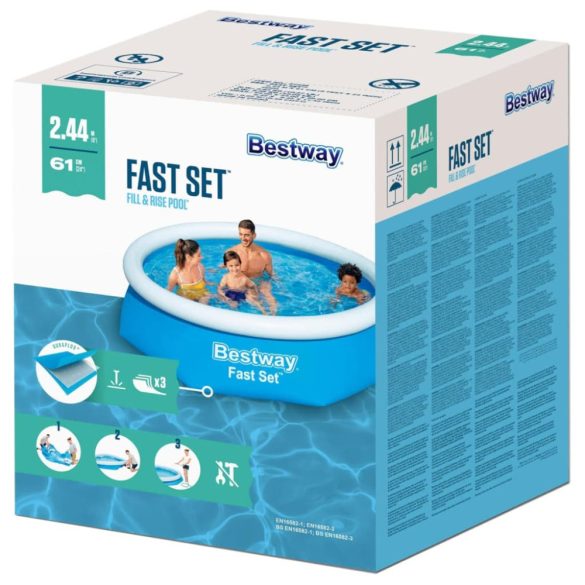 Bestway Fast Set felfújható kerek medence 244 x 61 cm