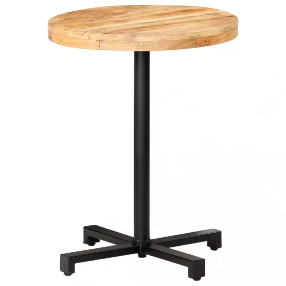 kerek nyers mangófa bisztróasztal Ø60 x 75 cm