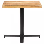 négyzet alakú nyers mangófa bisztróasztal 80 x 80 x 75 cm