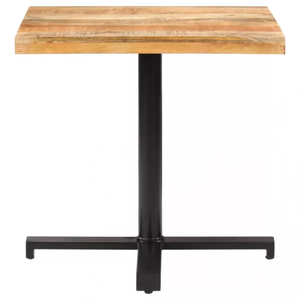 négyzet alakú nyers mangófa bisztróasztal 80 x 80 x 75 cm